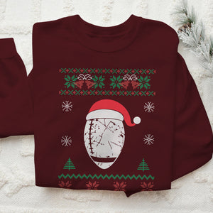 Football Santa Hat   Ugly Sweatshirt   Christmas Gift For Football Lover 1700038197905.jpg