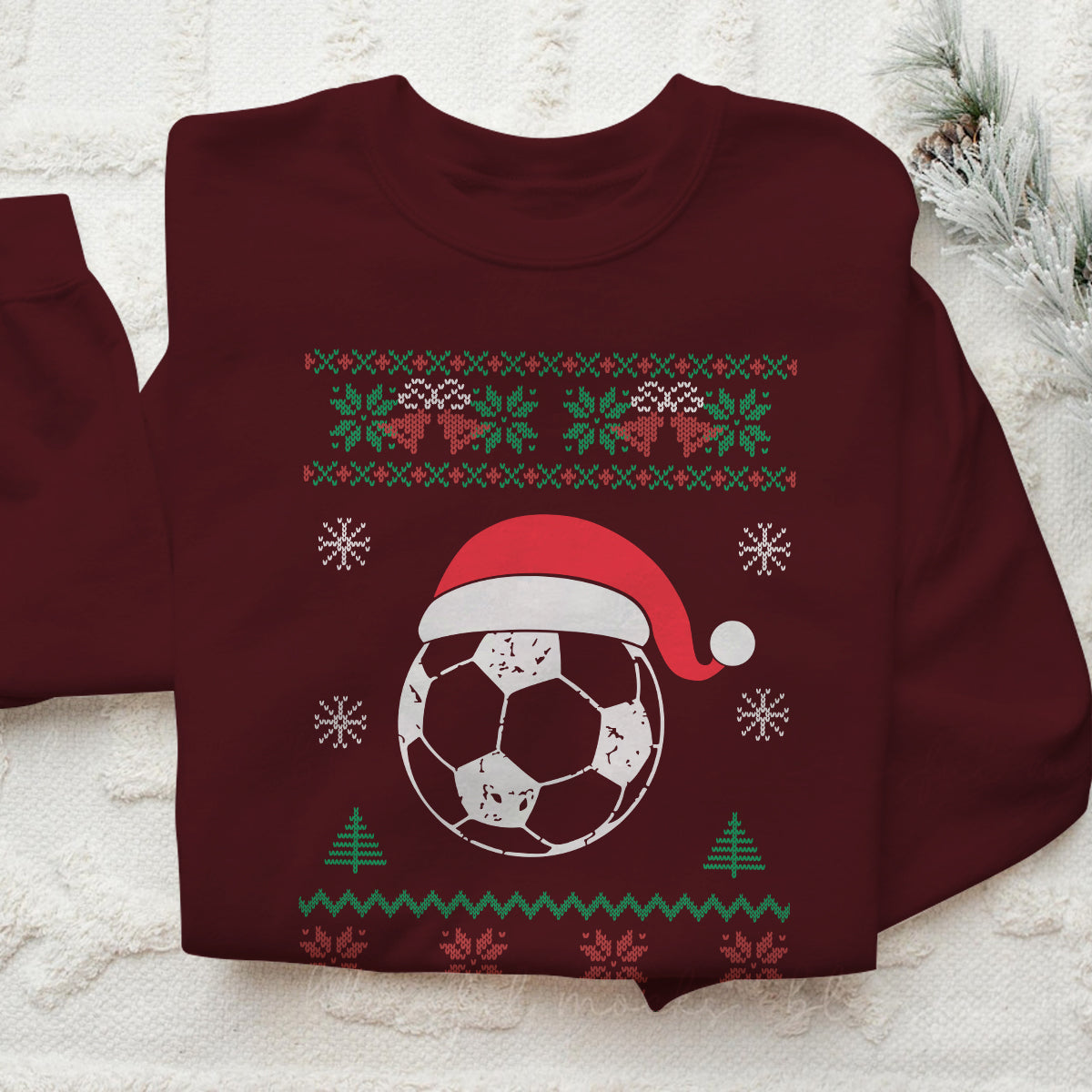 Soccer Santa Hat   Ugly Sweatshirt   Christmas Gift For Soccer Lover 1700120345969.jpg