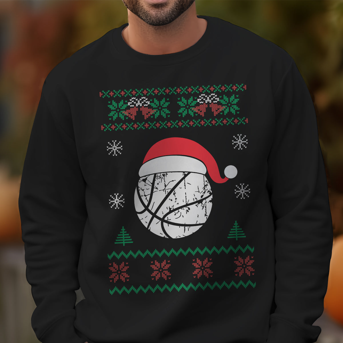 Basketball Santa Hat   Ugly Sweatshirt   Christmas Gift For Basketball Lover 1700120926995.jpg