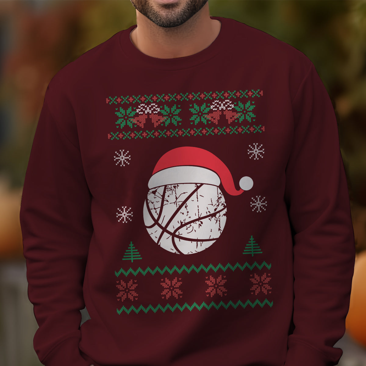Basketball Santa Hat   Ugly Sweatshirt   Christmas Gift For Basketball Lover 1700120927100.jpg