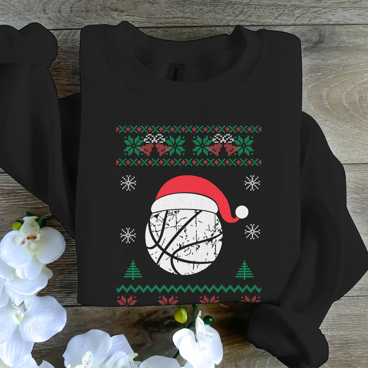 Basketball Santa Hat   Ugly Sweatshirt   Christmas Gift For Basketball Lover 1700120927674.jpg