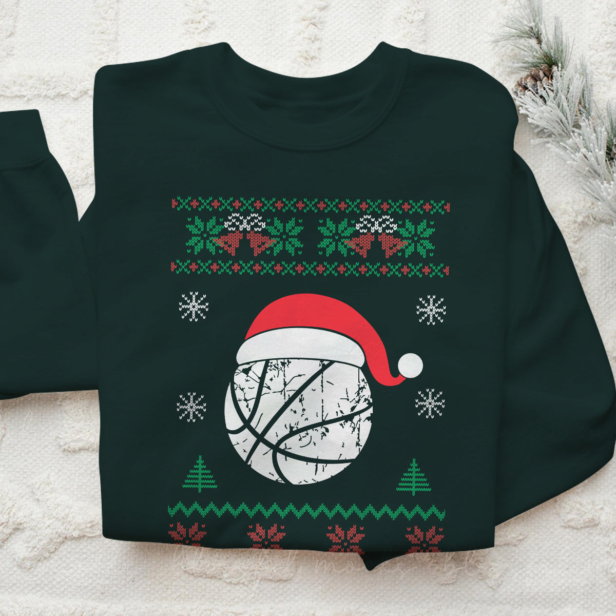 Basketball Santa Hat   Ugly Sweatshirt   Christmas Gift For Basketball Lover 1700120927753.jpg