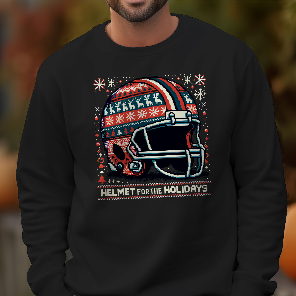 Helmet For The Holidays   Ugly Sweatshirt   Christmas Gift For Football Lovers 1700121171514.jpg