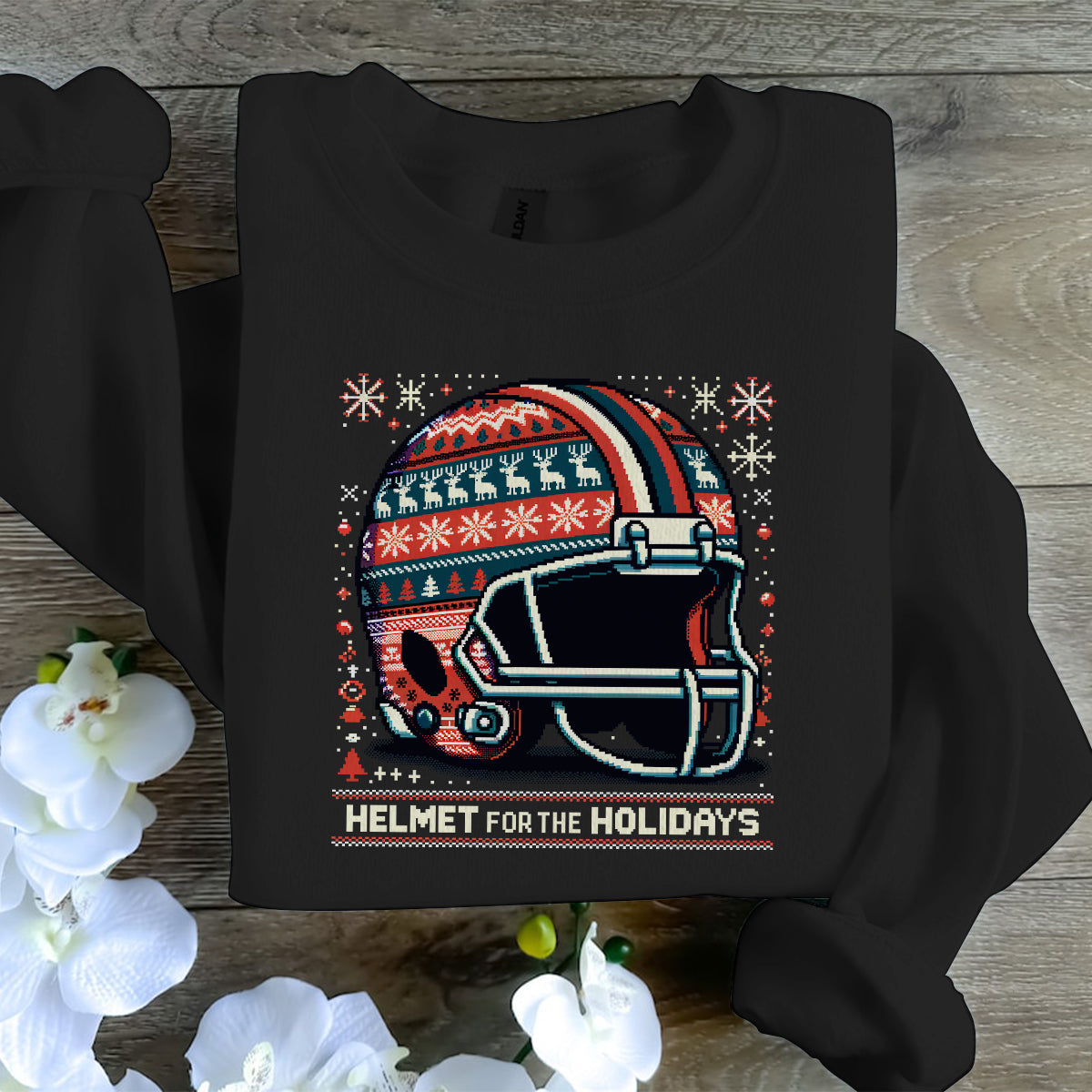 Helmet For The Holidays   Ugly Sweatshirt   Christmas Gift For Football Lovers 1700121171613.jpg
