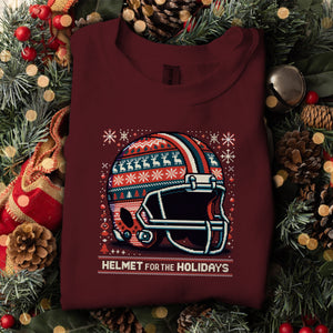 Helmet For The Holidays   Ugly Sweatshirt   Christmas Gift For Football Lovers 1700121171717.jpg