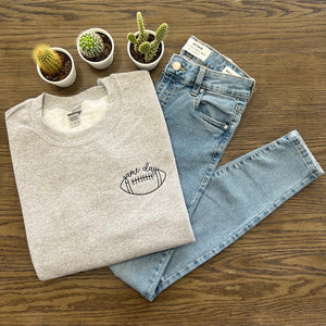 Game Day Sweatshirt Embroidered Sweatshirt Football Shirt Football Season Shirt Sports Shirt College Football Shirt 1700192017920.jpg