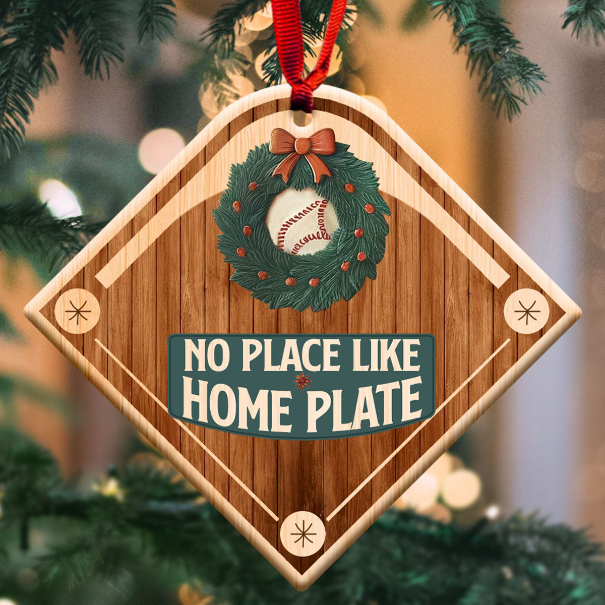 No Place Like Home Plate   Shape Ornament   Christmas Gift For Baseball Lovers 1700206985908.jpg