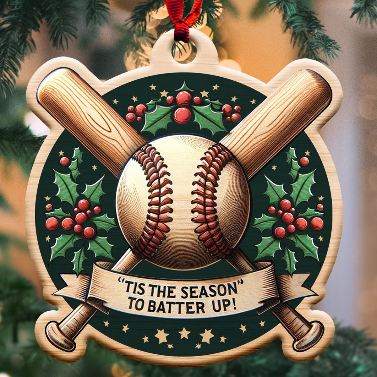 Tis The Season To Batter Up   Shape Ornament   Christmas Gift For Baseball Lovers 1700207210809.jpg