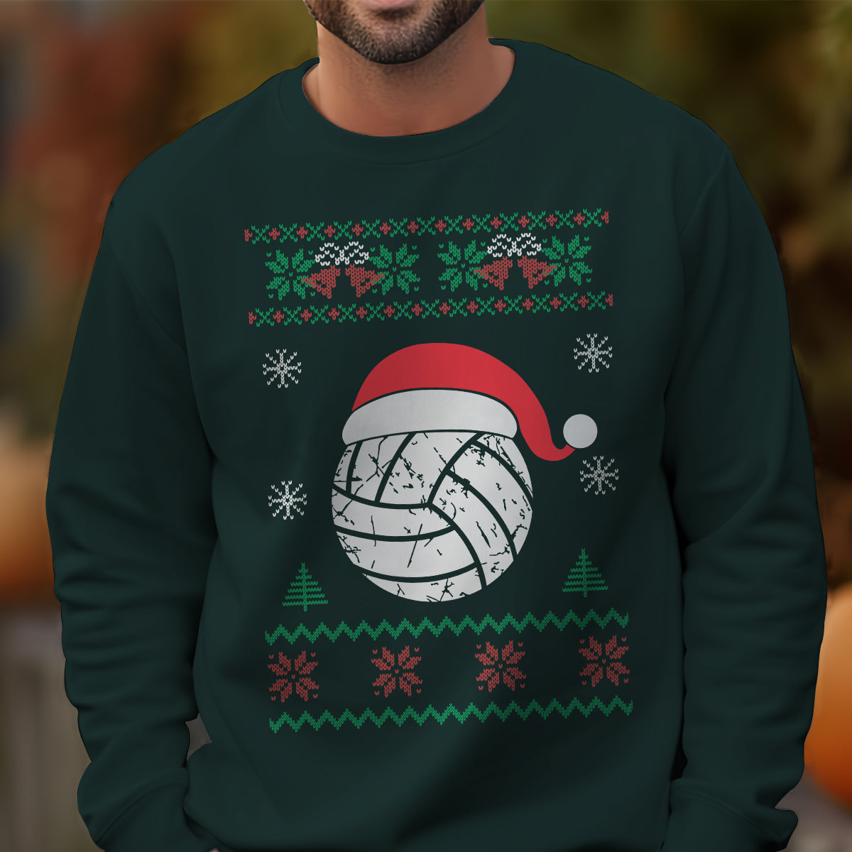 Volleyball Santa Hat   Ugly Sweatshirt   Christmas Gift For Volleyball Lover 1700454429134.jpg