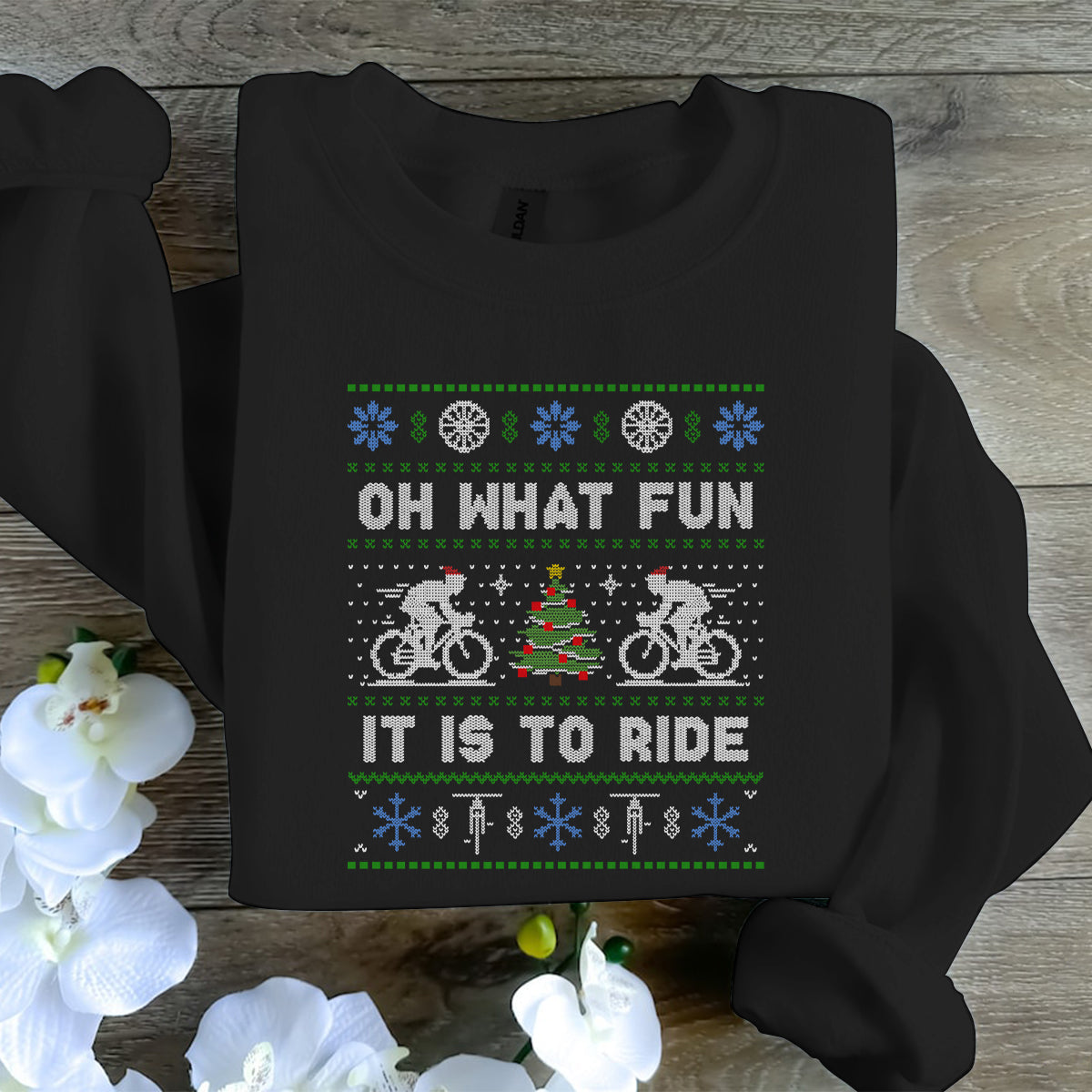 Cycling Oh What Fun It Is To Ride   Ugly Sweatshirt   Christmas Gift 1700644521911.jpg