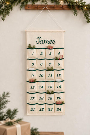 Personalized Advent Calendar for Kids, 24 Pocket Christmas Countdown Calendar, Fillable Fabric Wall Hanging, Custom Name Christmas Decor Autumn 1707cb46-e802-4fa0-8007-fe9d5d57663f-il_1588xN.8608514817_a36d.jpg