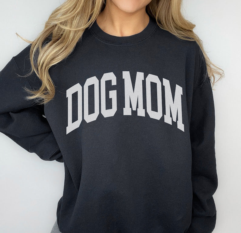Dog Mom Sweatshirt Faded Vintage Aesthetic Style Dog Lover Sweatshirt 1711597311468.jpg