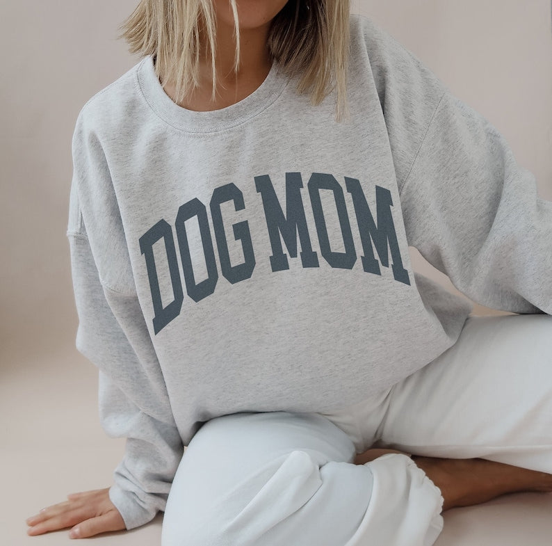 Dog Mom Sweatshirt Faded Vintage Aesthetic Style Dog Lover Sweatshirt 1711597322414.jpg