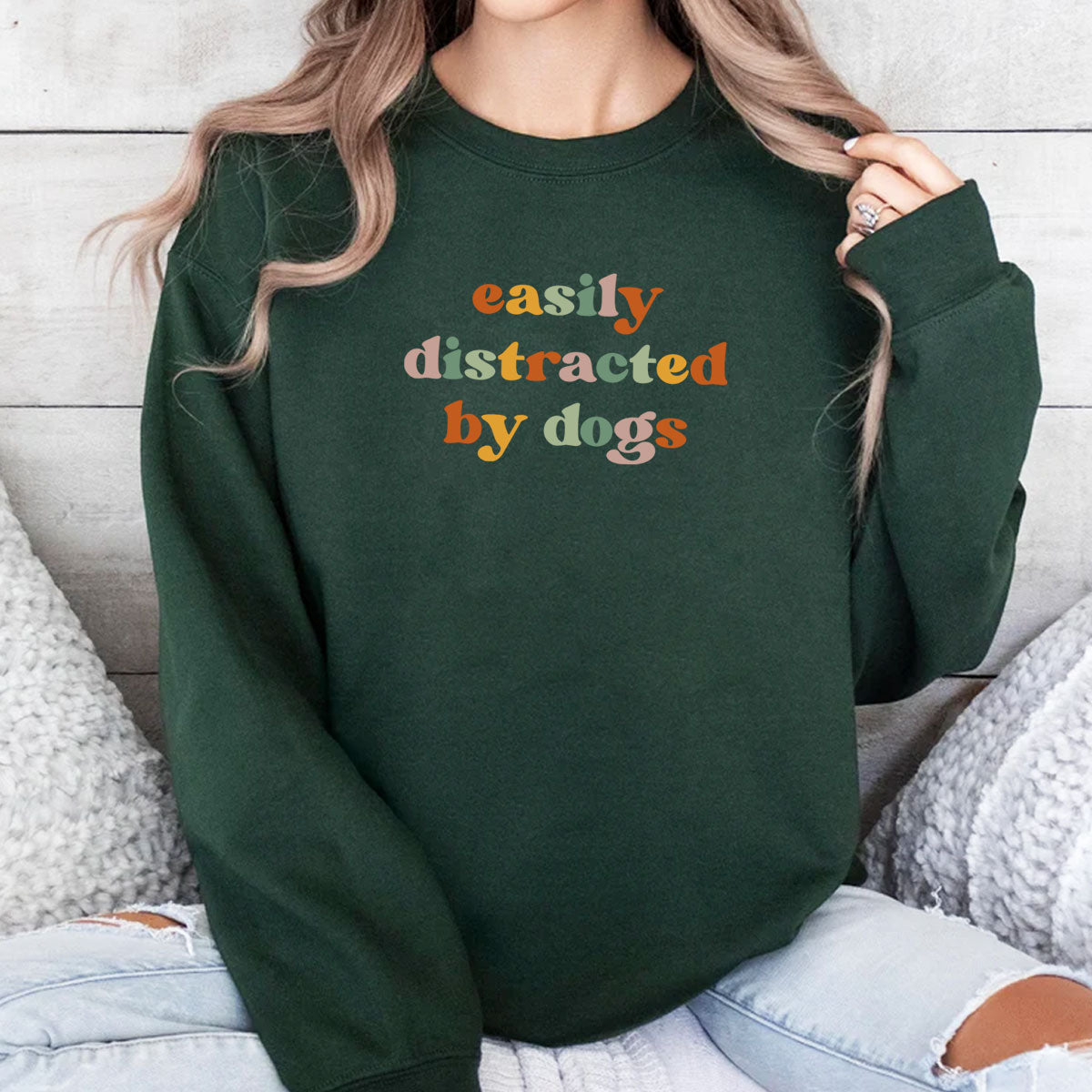 Easily Distracted By Dogs Funny Dog Shirt 1711601179605.jpg