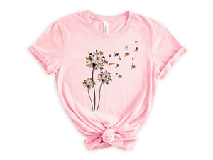 cats flower fly dandelion shirt cute cat lover apparel 1712026441281.jpg