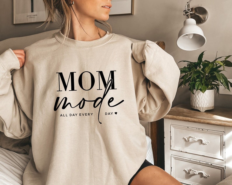 Mom Mode All Day Every Day Funny Shirt Mom Life Shirt 1712306532345.jpg