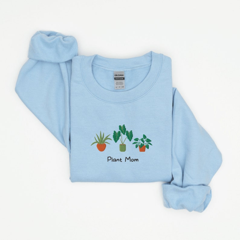 Plant Mom Embroidered Shirt Plant Mom Shirt Funny Plants Shirt 1712370590304.jpg