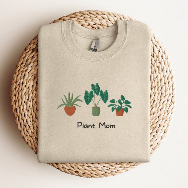 Plant Mom Embroidered Shirt Plant Mom Shirt Funny Plants Shirt 1712370590404.jpg