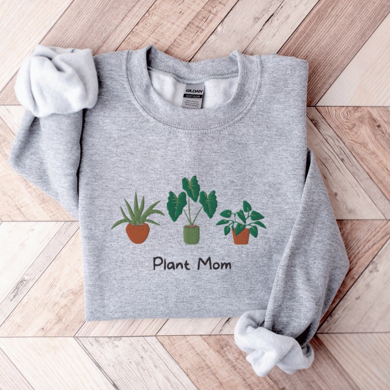 Plant Mom Embroidered Shirt Plant Mom Shirt Funny Plants Shirt 1712370590409.jpg