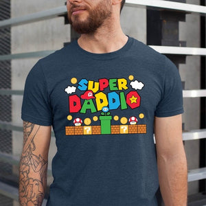 Super Daddio Shirt, Funny Dad Tshirt, Father's Day Shirt, Super Dad Shirt, Gamer Daddy Shirt, Fathers Day Gift Funny Shirt