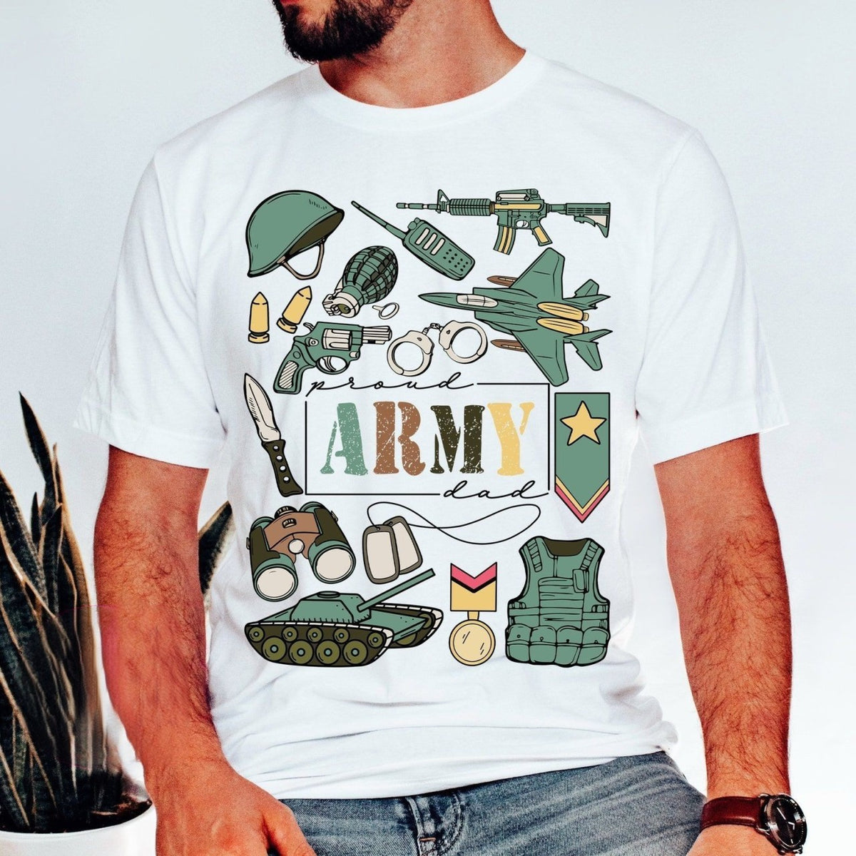 Proud Army Dad Military Dad Retro Army Dad Shirt Gift For Father Fathers Day 1715138477647.png