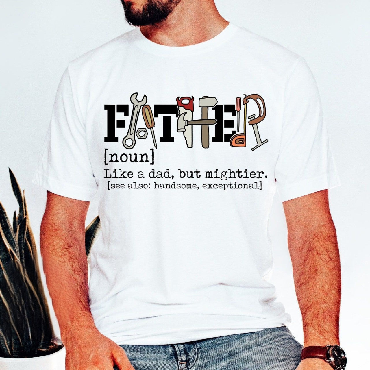 Like A Dad But Mightier Shirt Gift For Father Fathers Day Gift 1715142610413.png