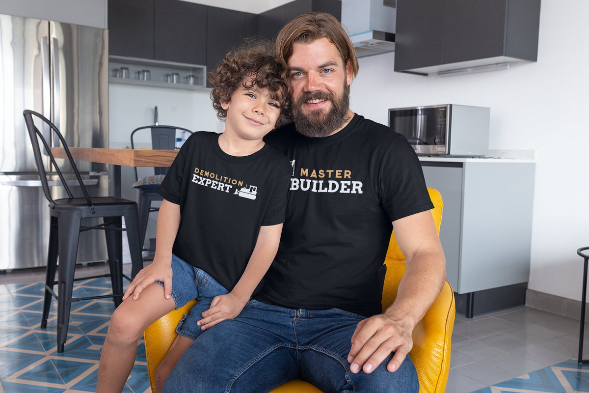 Master Builder Demolition Expert Father Son Matching Shirt Set Funny Construction Shirts For Daddy And Me Fathers Day Gift 1715158213246.jpg