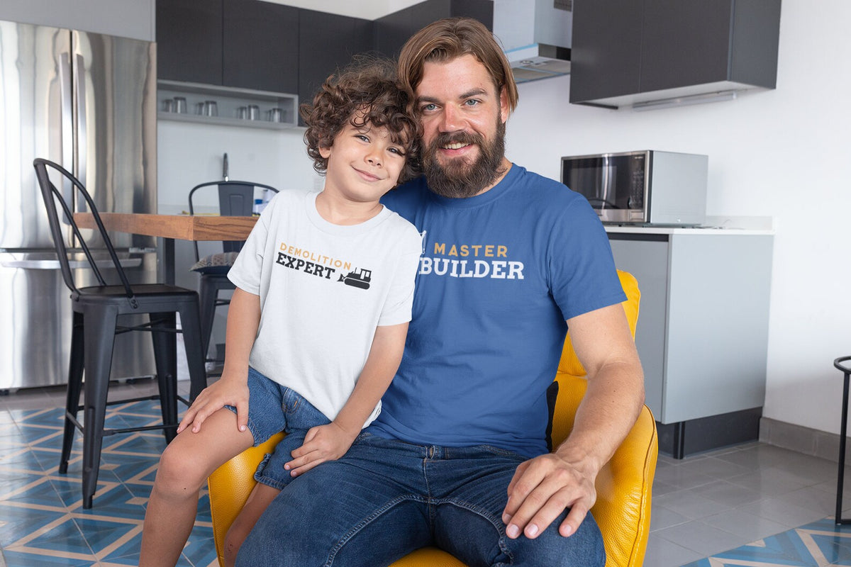 Master Builder Demolition Expert Father Son Matching Shirt Set Funny Construction Shirts For Daddy And Me Fathers Day Gift 1715158213320.jpg