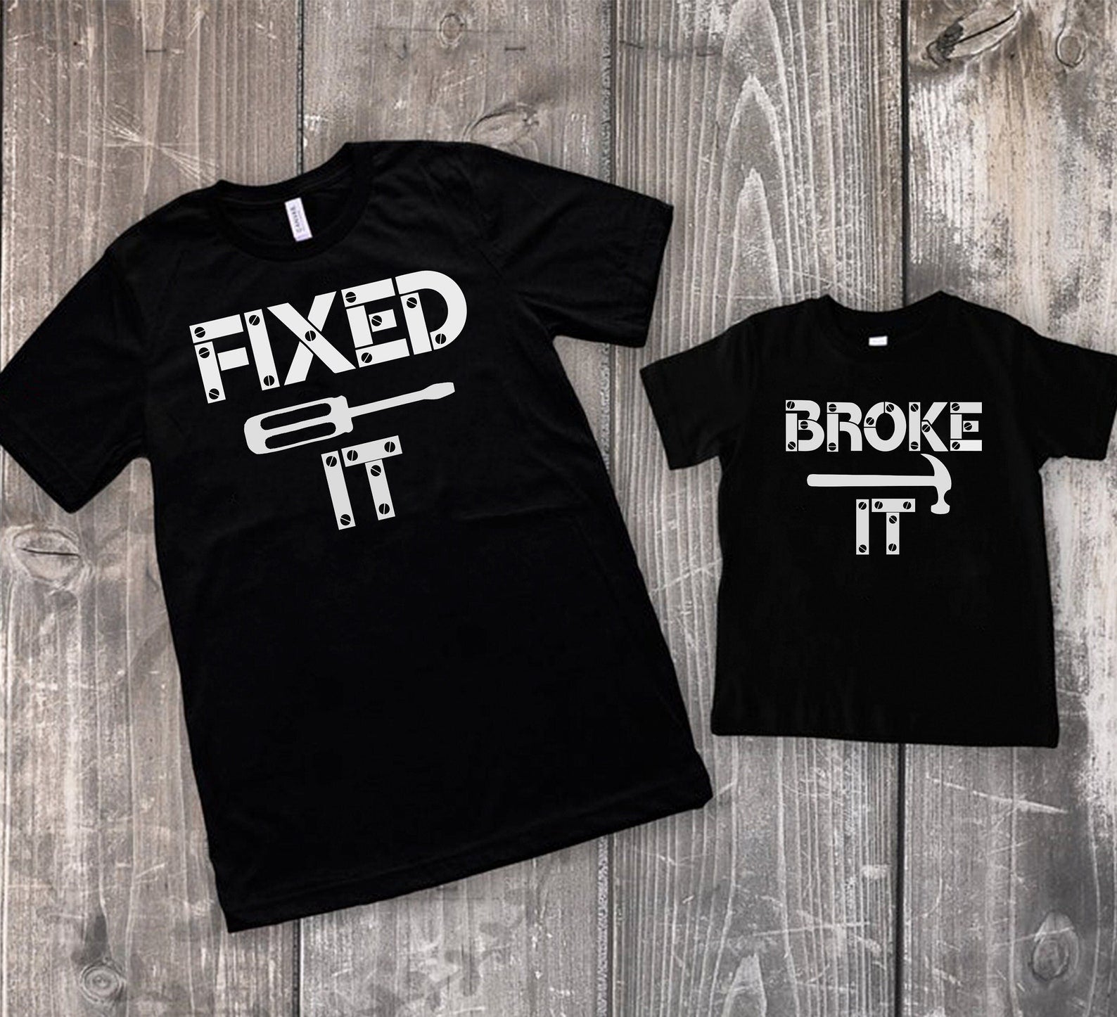 Broke It Fixed It Father Son Matching Shirts   Fathers Day Dad Matching Shirts   Daddy And Me Shirts   Father Son Shirts 1715330580830.jpg