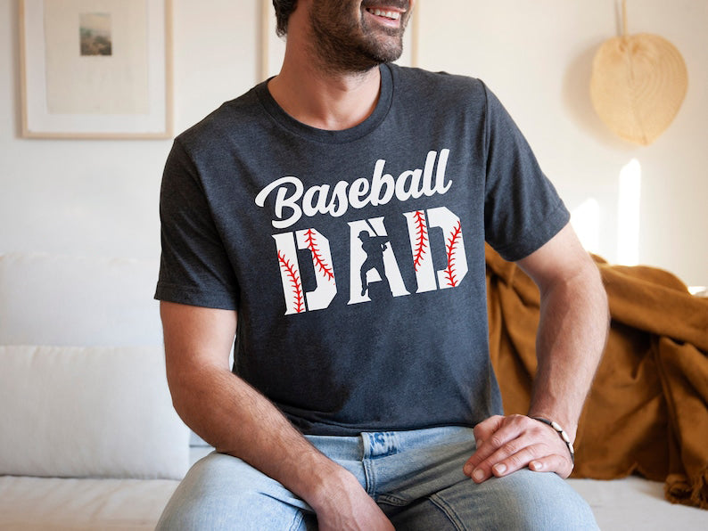 Baseball Dad Shirt Daddy Gift For Fathers Day Tee Dad Gift From Daughter Dad Gift From Son 1715661732968.jpg