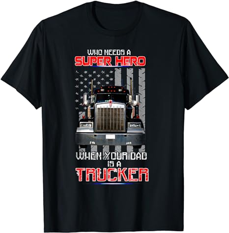 My Dad Is A Trucker Funny Fathers Day Shirt Gift 1715747063415.jpg