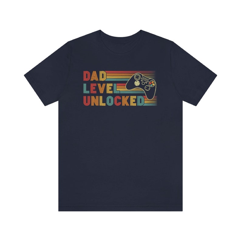 Dad Level Unlocked Shirt Funny New Dad T Shirt Dad Gaming Shirt First Time Dad Fathers Day Gift Idea New Super Dad Announcement Shirt 1715843373753.jpg