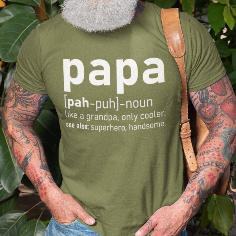 papa definition shirt fathers day papa shirt papa gifts grandpa shirt superhero cool handsome funny gift 1716179091440.jpg