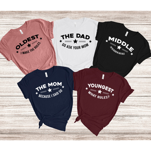 The Rules Family Matching Shirt Cute Family Shirt Gift For Family 1716280188235.png