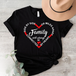 Family Will Always Be Connected By Heart Cute Family Shirt Gift For Family 1716348163810.png