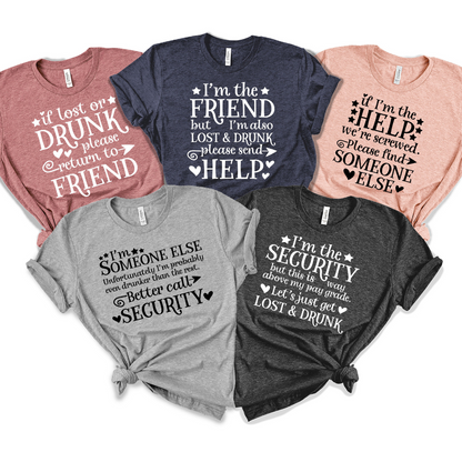 if lost or drunk please return to friend cute friends shirt gift for friends 1716348875675.png