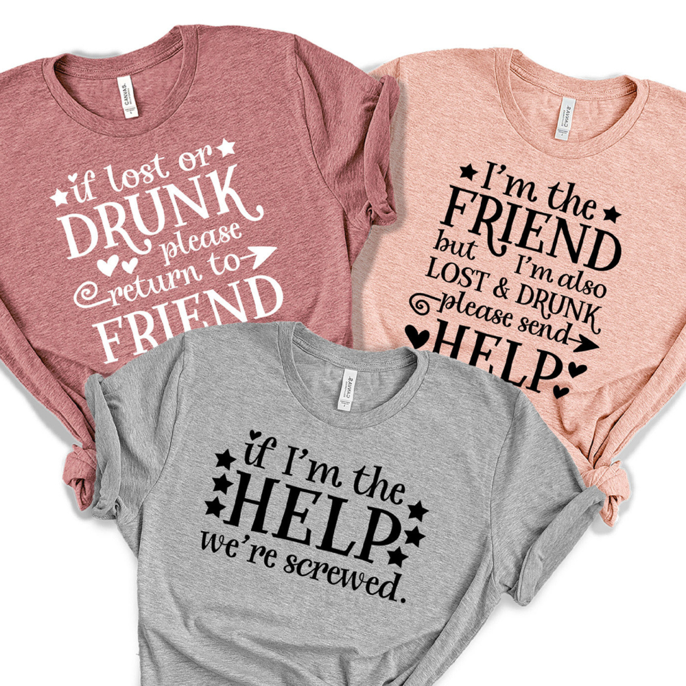 if lost or drunk please return to friend cute friends shirt gift for friends 1716348875803.png