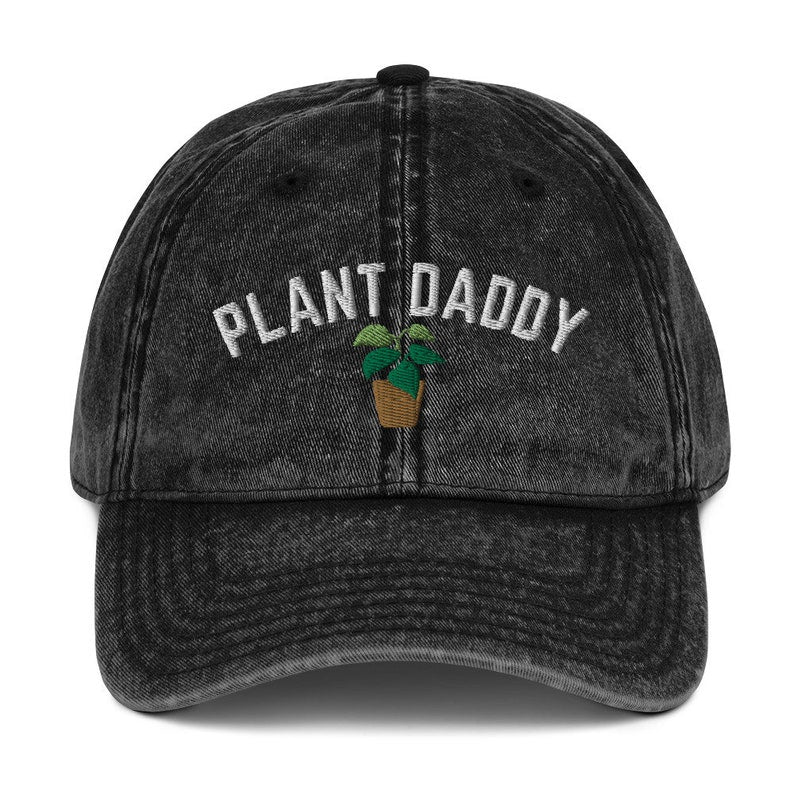 plant daddy vintage cotton twill cap plant dad hat embroidered dad hat plant lover gift gift for him plant parent hat plant dad cap 1716438017329.jpg