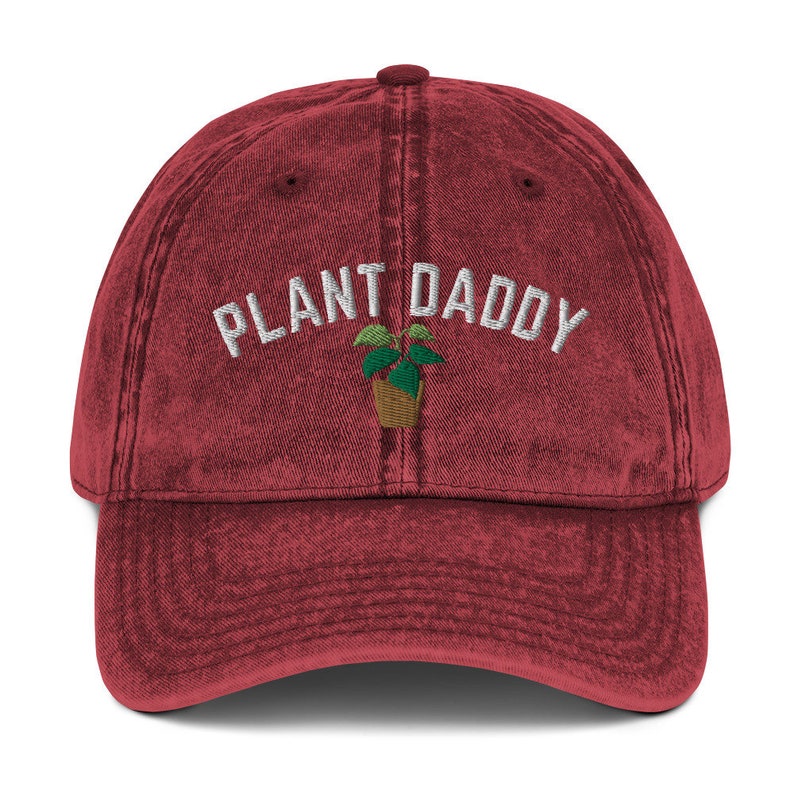 plant daddy vintage cotton twill cap plant dad hat embroidered dad hat plant lover gift gift for him plant parent hat plant dad cap 1716438017336.jpg