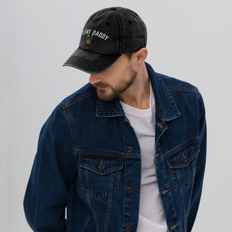 plant daddy vintage cotton twill cap plant dad hat embroidered dad hat plant lover gift gift for him plant parent hat plant dad cap 1716438017377.jpg