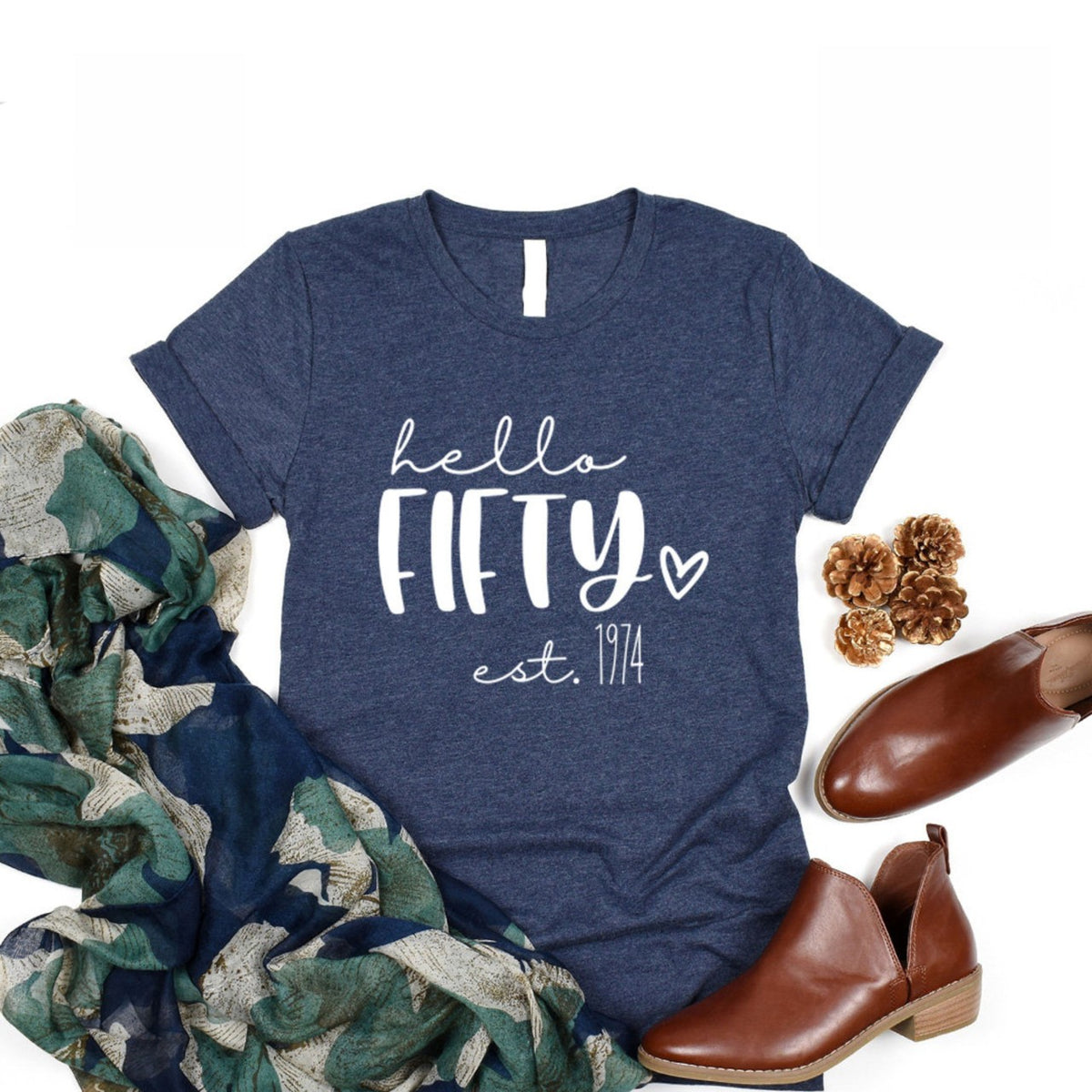Hello Fifty 50th Birthday Shirt Gift For Family Friends 1716438019449.png
