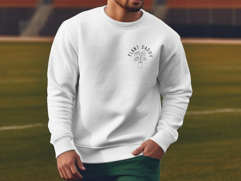 Plant Dad Crewneck  Plant Daddy  Pocket Plant Crewneck For Men  Plant Gift Plant Lover Gift  Plant Lover Monstera Leaf Crewneck 1716440754039.jpg