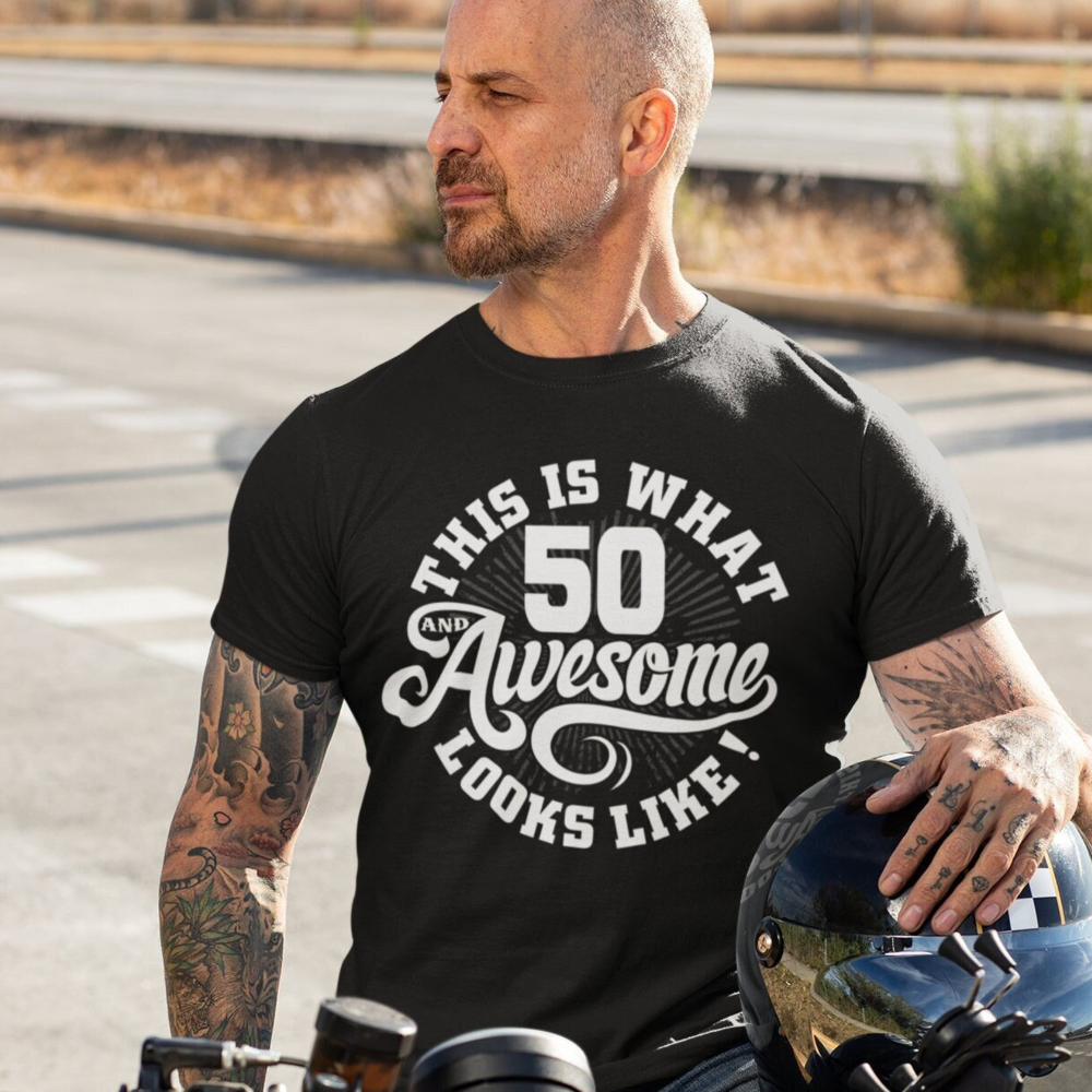 this is what 50  awesome looks like 50th birthday shirt gift for family friends 1716447391503.png