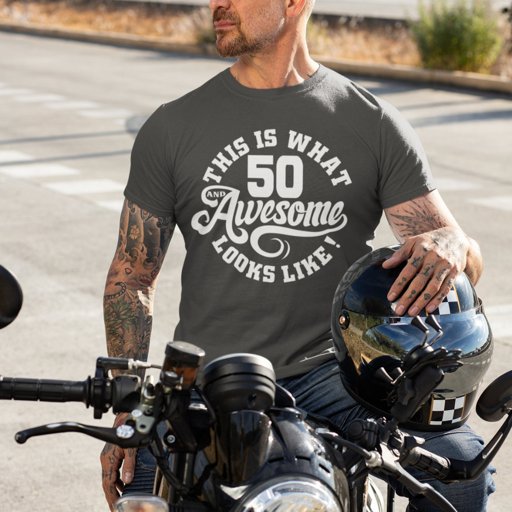 this is what 50  awesome looks like 50th birthday shirt gift for family friends 1716447391542.png