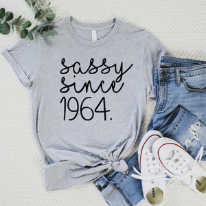 Sassy Since 1964 60th Birthday Shirt Gift For Family Friends 1716518519145.png