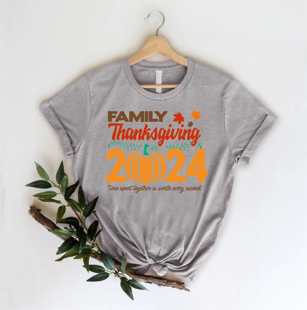 Thanksgiving Time Spent Together Is Worth Every Second Thanksgiving Shirt Gift For Family 1716526229937.jpg