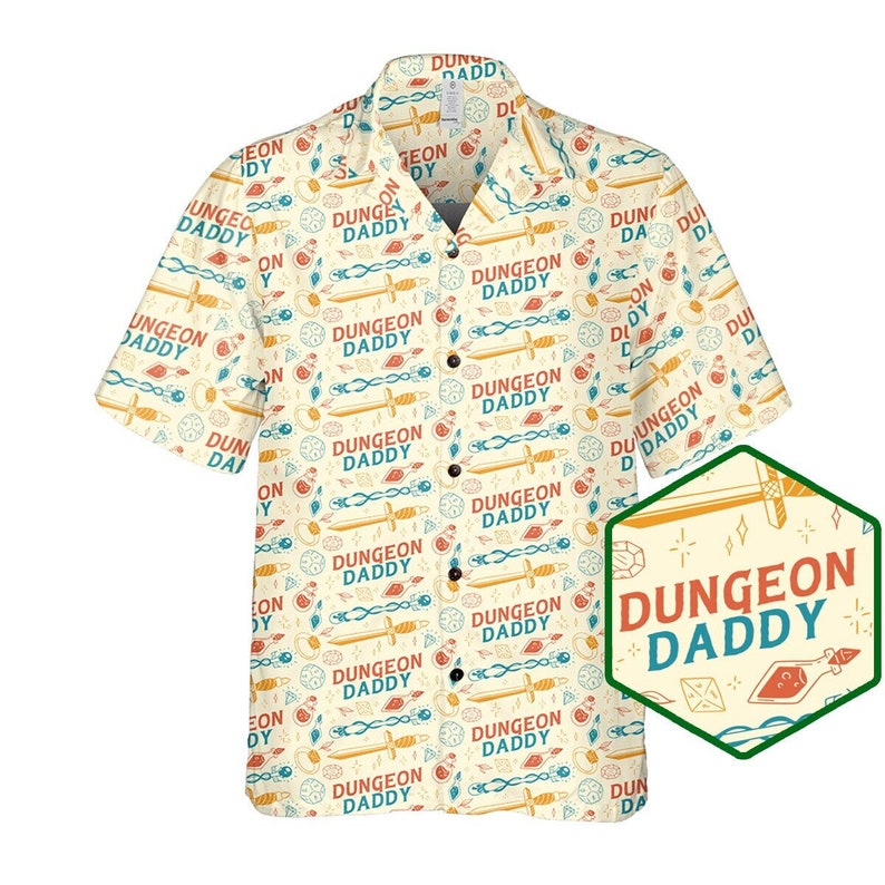 dungeon daddy shirt dnd hawaiian shirt dnd dad shirt dice shirt dungeons and dragons dm gift dnd button up dnd father day gift 1716526241341.jpg