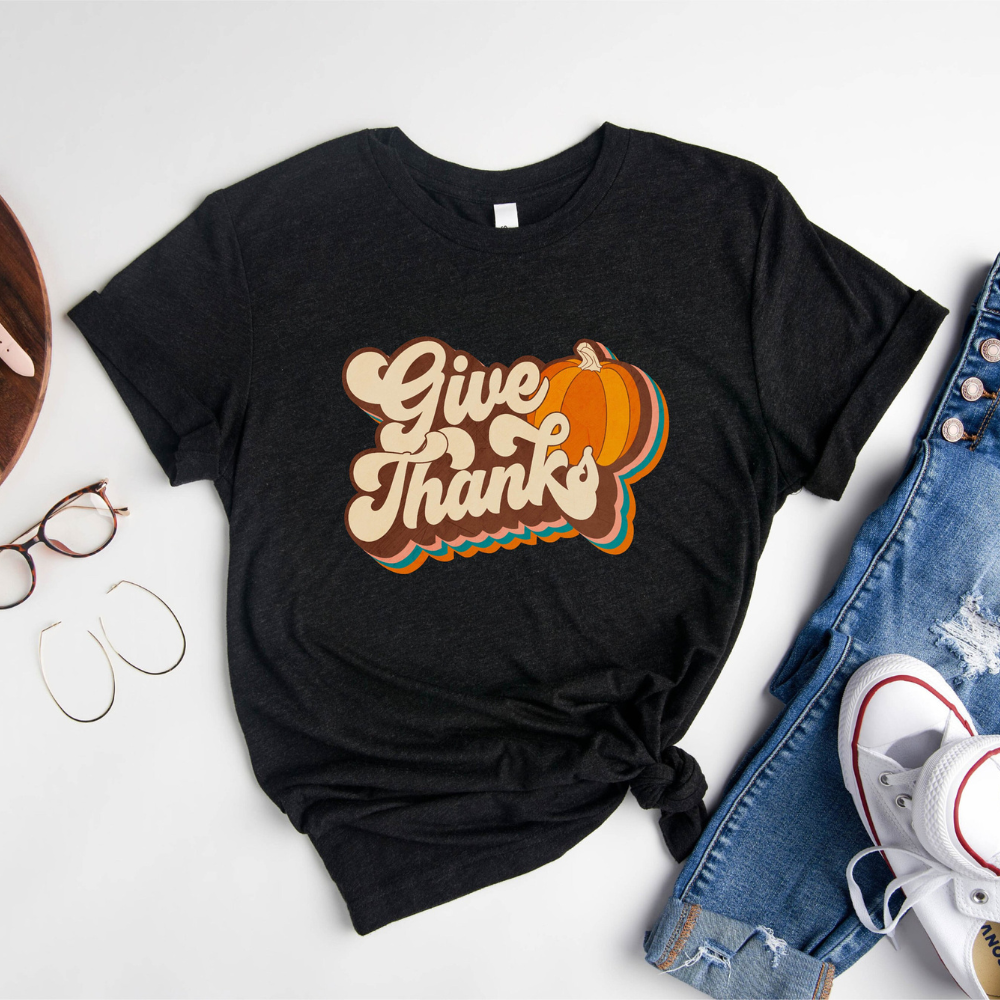 Give Thanks Cute Fall Season Shirt Thanksgiving Shirt Gift For Family 1716535272940.png