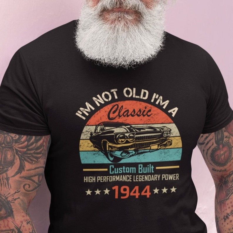 80th Birthday Shirt  80th Birthday Gift  80th Birthday Tee  1944 Hotrod  1944 Birthday Gift For  80th Birthday Gift For  Vintage Gift 1716536718469.jpg