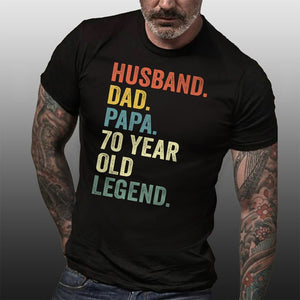 husband dad papa 70 year old legend shirt 70th birthday gift for men 70th birthday papa tee for him 70 birthday grandpa t shirt 1716539551688.jpg